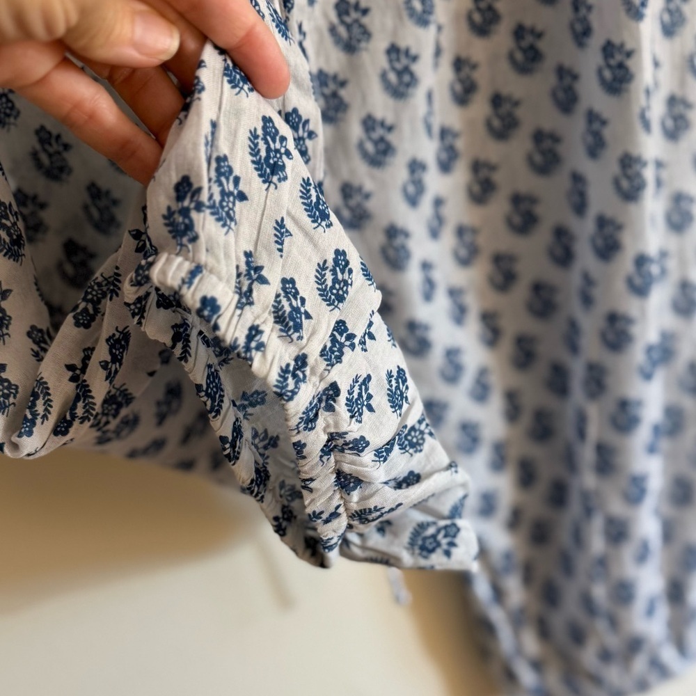 M.A.B.E Derby Bessie Print Pj Bottoms navy blue large - Picture 6 of 14